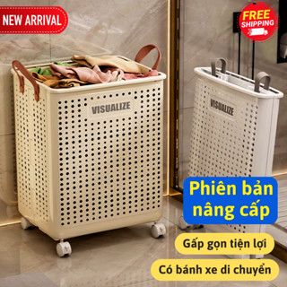 Giỏ Đựng Quần Áo Gấp Gọn JoyHaven Rổ Đựng Quần Áo Đồ Giặt Bẩn Di Chuyển Tiện Lợi Để Phòng Tắm Tiết Kiệm Diện Tích