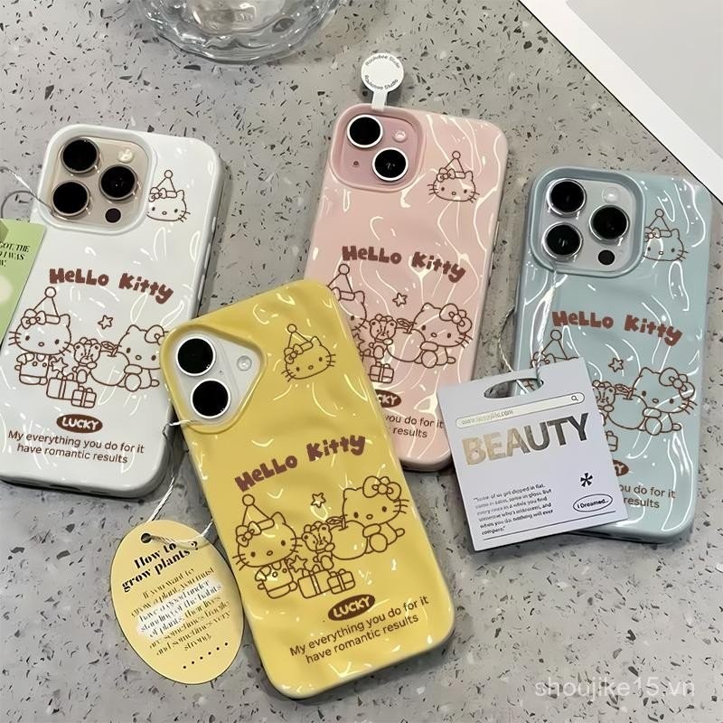 Balone KT Thiết Kế Quà Tặng May Mắn Cho iPhone 14 15 13 11 12 16 12PRO 11PRO 15PROMAX 16PROMAX 11PRO