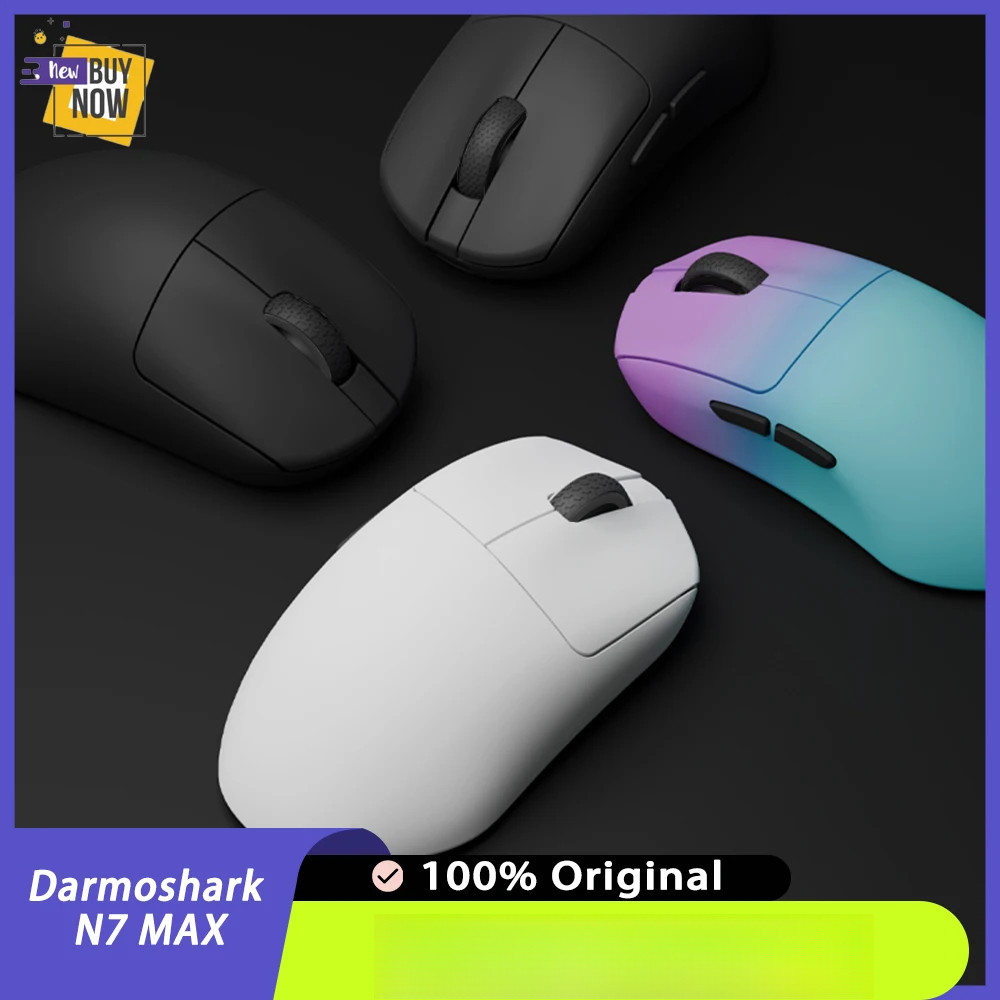 Darmoshark N7 MAX Three Mode Mouse Bluetooth Wireless PAW3950 Dual 8K Professional Esports Gaming Mo