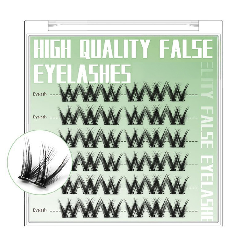 Keo miễn phí DIY Cụm mi tự nhiên & Wispy Lash Wisps cho Beauty Eye Cosplay DIY Trang điểm