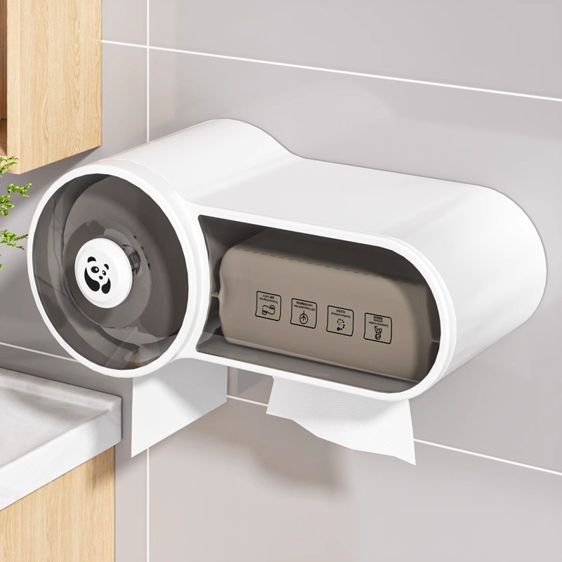 baokuan#Toilet Toilet Paper Box Toilet Tissue Box Paper Extraction Box Toilet Paper Rack Roll Paper 