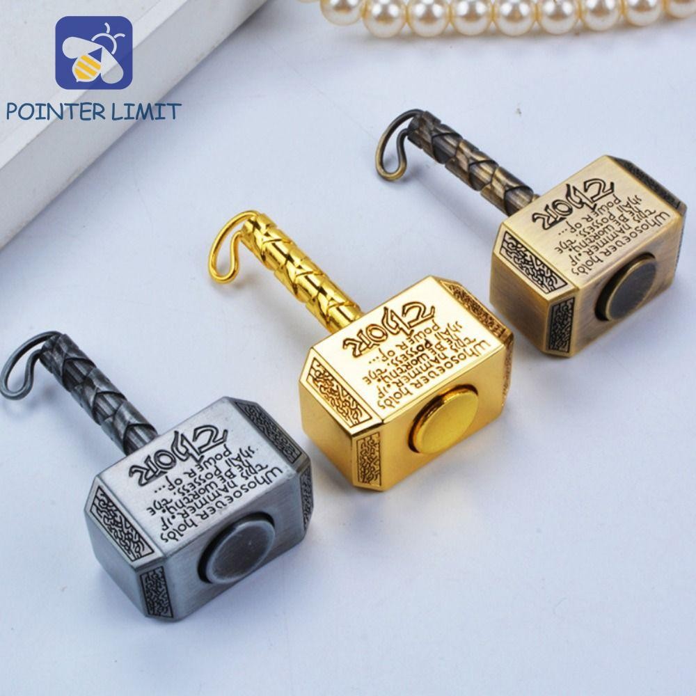 POINTER LIMIT Hammer Fidget Spinners, Búa xoay kim loại Búa Fidget Toy, Fidget Spinner Gyro Hand Fin