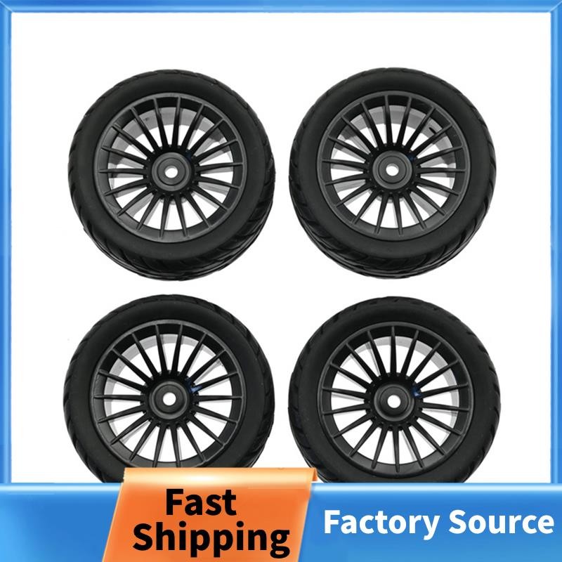 4 Bánh Xe Lốp Cao Su Cho SG1603 SG1604 SG1605 UD1601 UD1602 UD1603 UD1604 1 / 16 RC Xe Nâng Cấp Phần