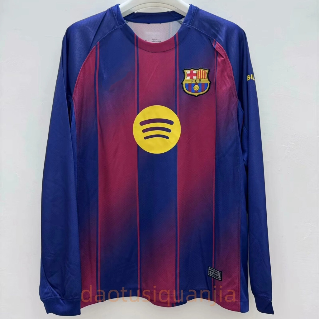 Người hâm mộ phát hành 25 / 26 Áo đấu sân nhà Barcelona dài tay Lamine Yamal Áo bóng đá