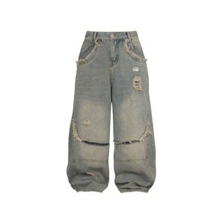Quần Jean Nam Nữ The ORBIT Baggy Denim Grit - Local Brand Chính Hãng