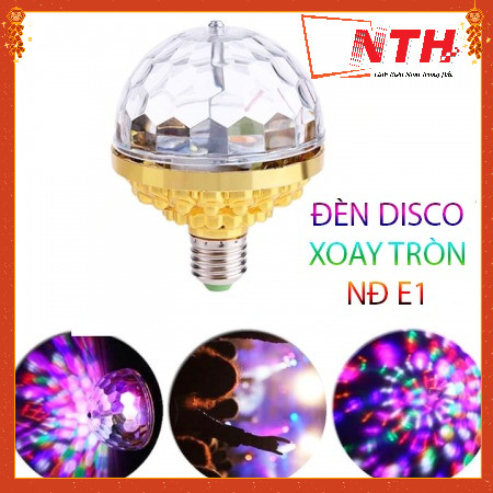 ĐÈN LED XOAY 7 MÀU DÙNG ĐUÔI E27