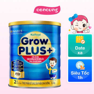 Sữa GrowPLUS+ Xanh 2+ tuổi, 1.5kg