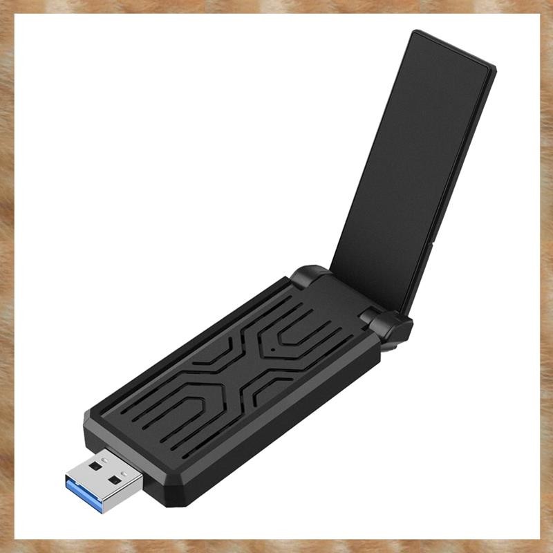 [K U Y G] Bộ chuyển đổi Wifi AX5400 Thẻ mạng USB Wifi 6e Tri-Band Dongle cho máy tính để bàn Pc Lapt