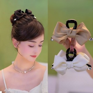 Kẹp Tóc Nơ Thời Trang Hàn Quốc Thanh Lịch Zircon Hai Kẹp Phụ Kiện Tóc Cho Nữ