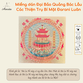 Miếng dán đại bảo quảng bác lầu các thiện trụ bí mật đarani luân - amrita