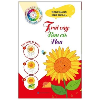 Sách Tô Màu Theo Từng Bước - Trái Cây, Rau Củ, Hoa 1