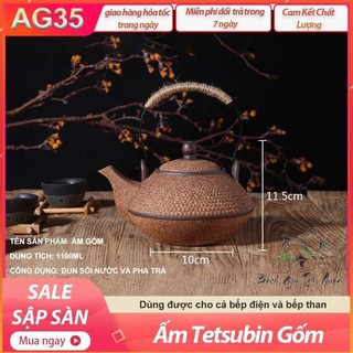 Bếp điện hồng ngoại đun ấm tetsubin – vỏ đúc gốm thủ công
