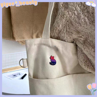 Cầu Vồng Mèo Trâm Men Pin Ve Áo Pin Cờ Màu Ve Áo Pin Lưỡng Tính Chuyển Đổi Hỗ Trợ Quà Tặng, Thép Hợp Kim HB