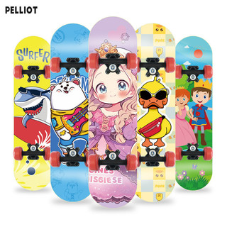 Pelliot Mới Trẻ Em Phong Bốn Bánh Đồ Chơi Ván Trượt Mới Người Mới Bắt Đầu Mạnh Dày Mở Rộng Hoạt Hình Hoạt Hình Một Mảnh Miễn Phí Vận Chuyển