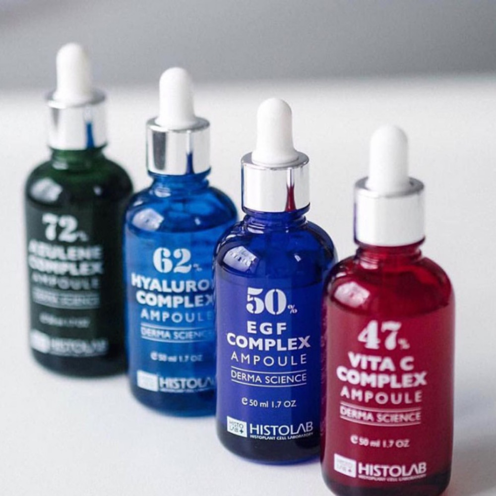 Tinh chất Serum Dưỡng Ẩm, Phục Hồi Da Histolab 62% Hyaluron/ 47% Vita C/ 72% Azulene/ 50% EGF Complex Hàn Quốc 50ml