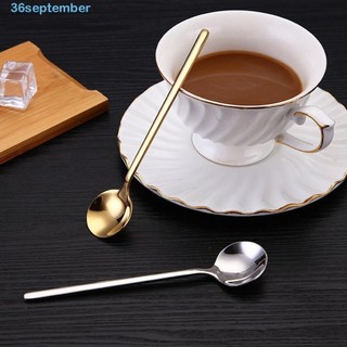 Muỗng Cà Phê Tròn Bằng Thép Không Gỉ Thiết Kế Theo Phong Cách Bắc Âu