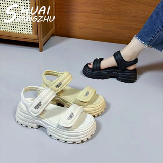 SHUAIBANGZHU  dép sandal nữ dép bánh mì nữ dép bánh mì Chống Trượt Thời trang Mềm mại Chất liệu tốt Phối màu tinh tế Tiện dụng Độ bền cao FGL2460VVH 30Z240726