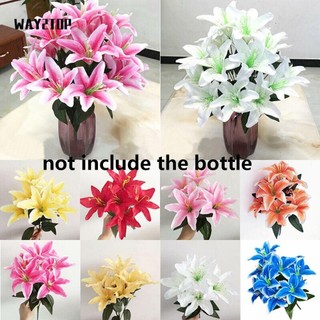 Way2top 10 bông hoa lily giả nhiều màu sắc chất lượng cao