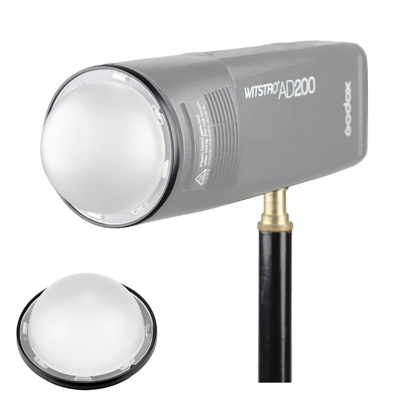 Máy khuếch tán vòm Godox AK-R11 Tương thích với đầu đèn flash tròn Godox H200R Godox V1 Flash Series