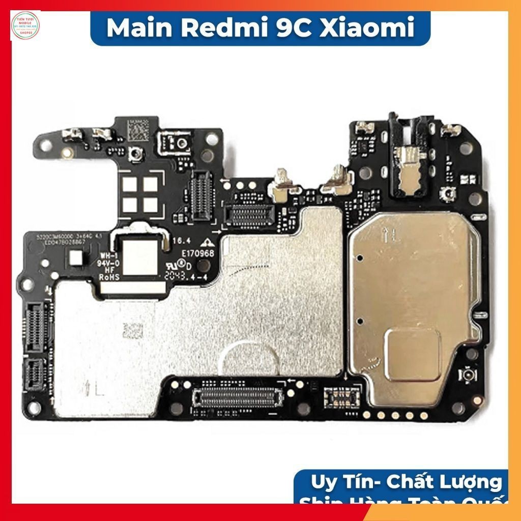 Main redmi 9c xiaomi, bao đầy đủ chức năng, có mât khẩu màn hình