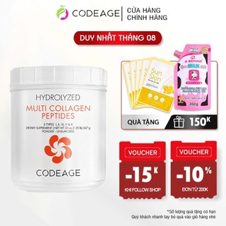 Bột collagen tổng hợp giúp trẻ hóa da Codeage Hydrolyzed Multi Collagen Peptides 567g