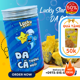 Da cá trứng muối Lucky Star hũ 150g combo ăn vặt ngon rẻ