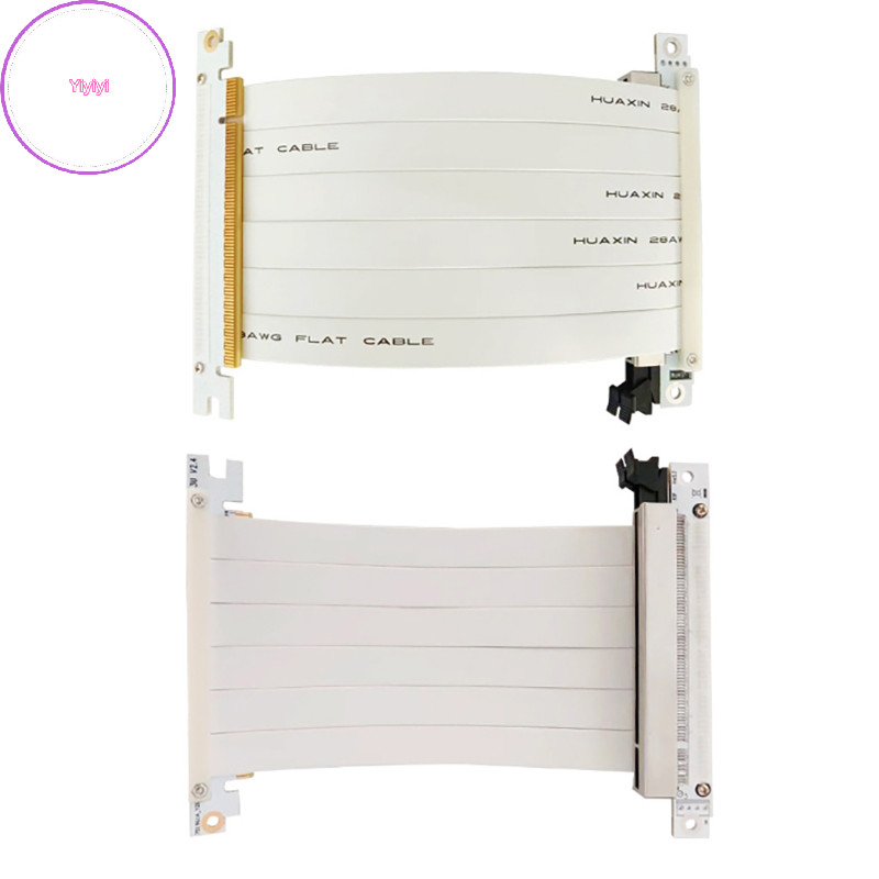 Yiyi PCIE 4.0 X16 Riser Cáp Nối Dài GPU Hai Mặt Linh Hoạt Tốc Độ Cao Cho RTX 4090 4080 4070 Cho RX 7