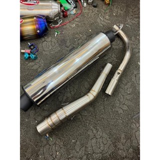 Pô Tăng CBR ĐẦU INOX 304 - FULL CỔ CONG 2 KHÚC Lắp CHO Xe Exciter 135, exciter 150, winer, sonic, raider fi, satria, gsx