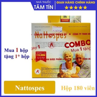 [CHÍNH HÃNG MUA 1 TẶNG 1* ] Nattospes - Hộp 180 Viên - Tai Biến Mạch Máu Não