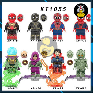 KT1055  Mô Hình Siêu Anh Hùng Đồ Chơi Lắp Ráp Super Hero Spider-Man Mysterio Green Goblin Doctor Strange