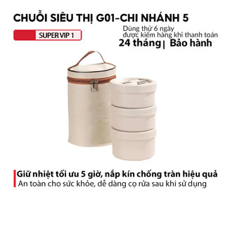 Hộp Cơm Giữ Nhiệt Inox 3 Tầng, Thép Không Gỉ Cho Sinh Viên, Văn Phòng