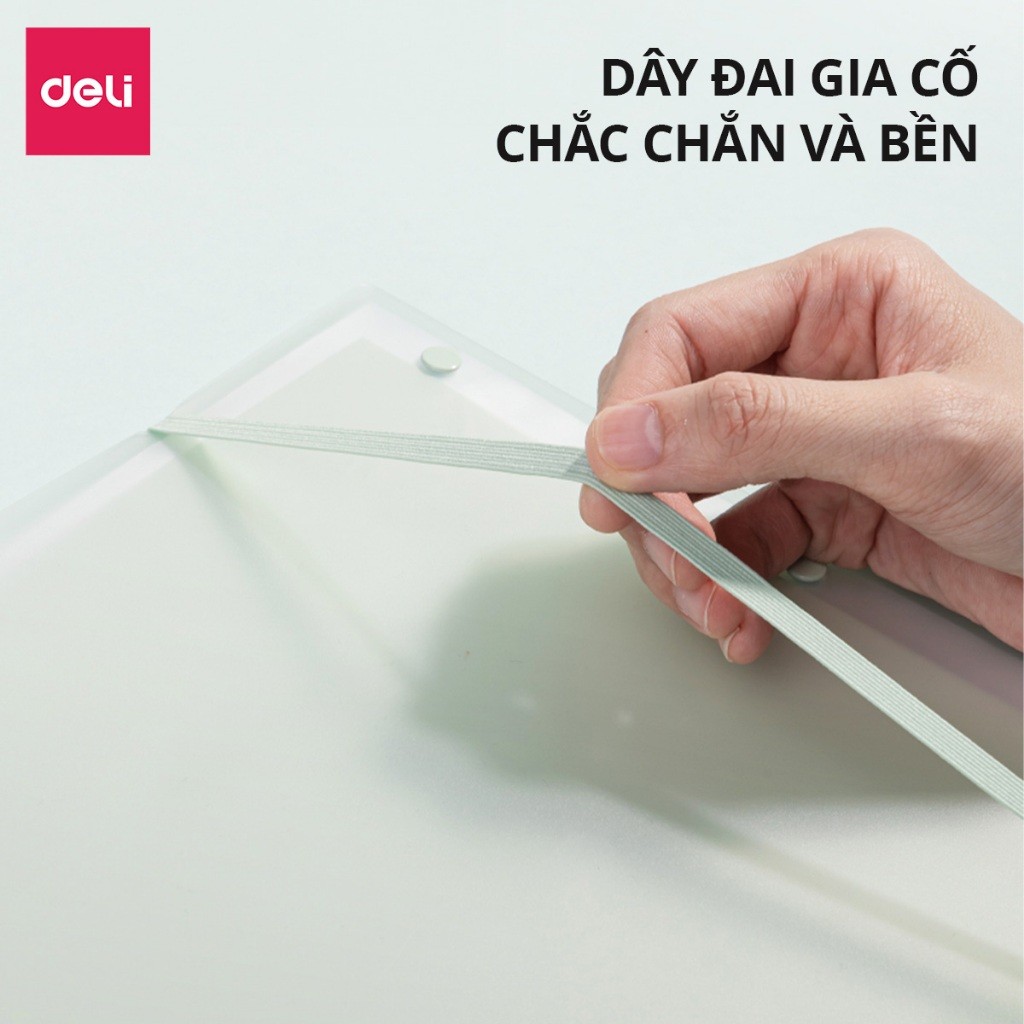 File Tài Liệu File Lá Học Sinh Deli A3 Đa Năng Màu Pastel Kẹp Lá Tệp Đựng Tài Liệu Đựng File Siêu Âm