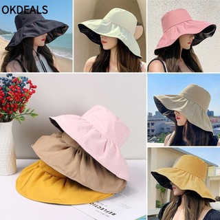 OKDEALS Xô Chống Nắng/Tia UV Gấp Gọn Nhiều Màu Sắc Thời Trang Xuân Hè Cho Nam Và Nữ