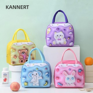 KANNERT Hộp cơm trưa hoạt hình Vải chất lượng cao