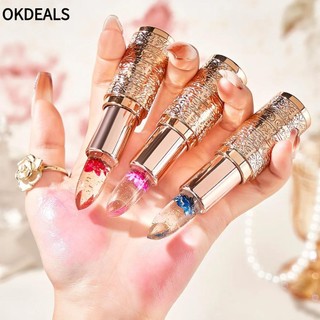 OKDEALS Son môi hoa thạch mỹ phẩm trong suốt