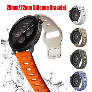  Vòng đeo tay silicon 20mm 22mm cho Amazfit GTR3 Pro Dây đeo cổ tay cho Huami Amazfit GTR 4 3 Pro 2 2e   GTS 4 3 2 Mini GTR4 