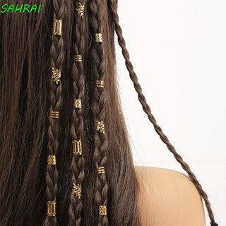 Sahrai 40 Chiếc Dreadlocks Hạt, Mũ Tóc Bện Hỗn Hợp Bộ Nhẫn Tóc, Phụ Kiện Tóc DIY Và Bạc Bím Tóc Bẩn Ống Bím Tóc Trang Sức Tóc