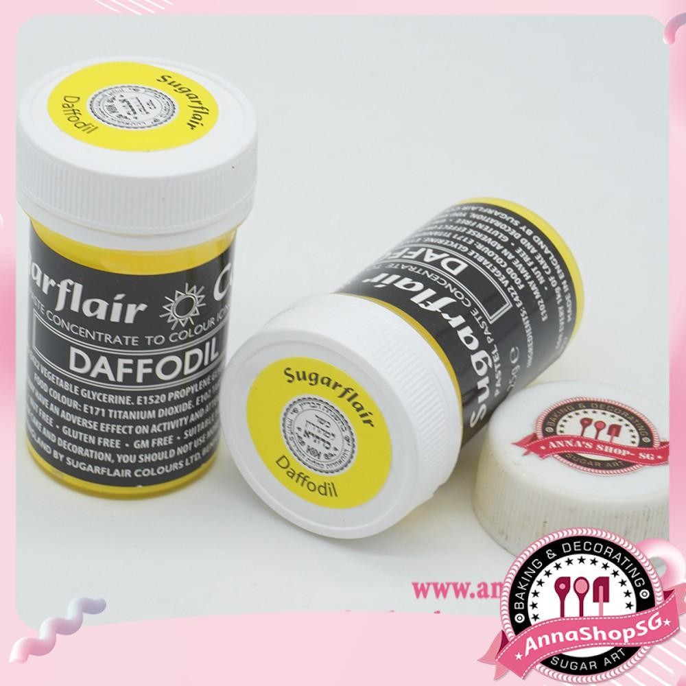 MÀU THỰC PHẨM DẠNG PASTE SUGARFLAIR - DAFFODIL 25G
