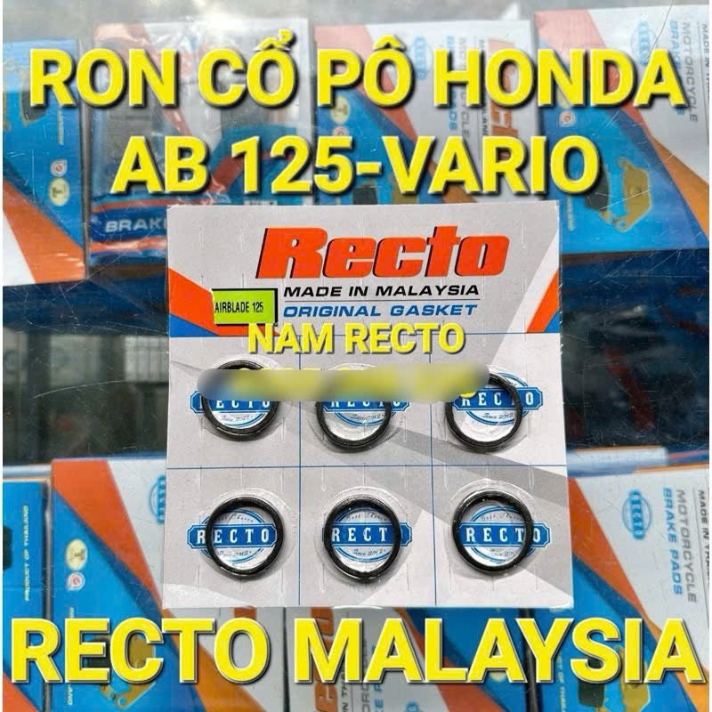 Ron pô,ron cổ pô Ab 125,Vario chính hãng Recto Malaysia ====
