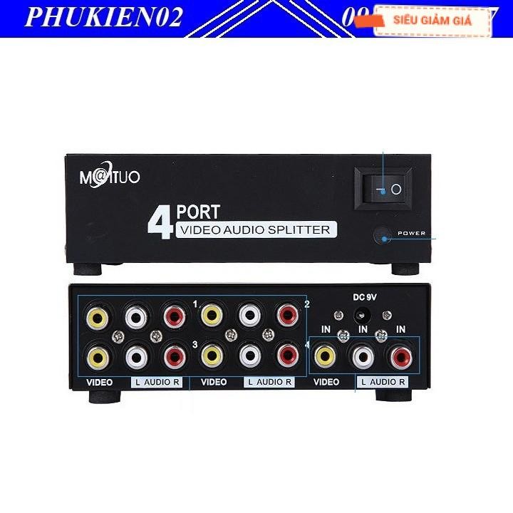 Bộ chia tín hiệu AV 1 - 4 cổng MT VIKI