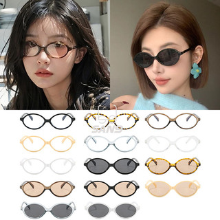 [Ống kính có thể thay thế] COD (San9) Kính râm gọng nhỏ hình bầu dục Hàn Quốc dành cho nữ