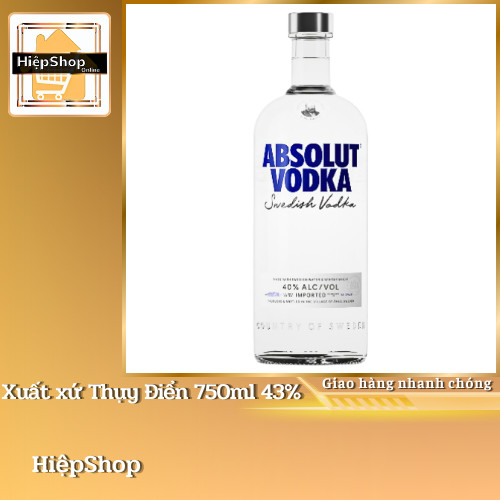 Nước Rượu Vodka ABSOLUT Thụy Điển 750mL