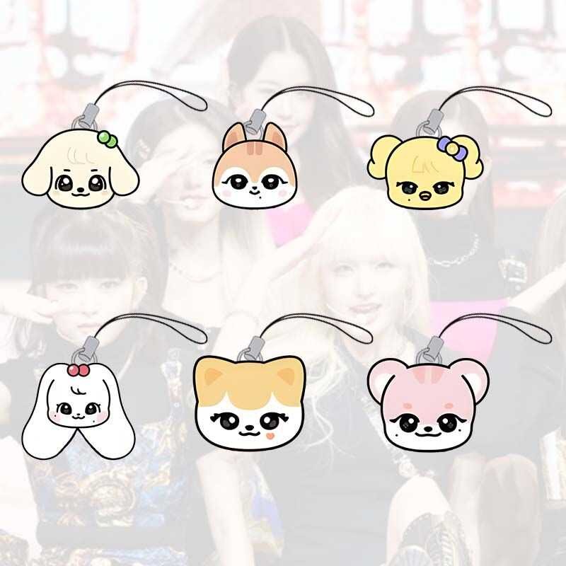 Mặt dây chuyền nhỏ hoạt hình IVE IVE Mặt dây chuyền thẻ nhỏ IVE MINiVE Zhang Yuanying ive ngoại vi C