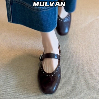 MULVAN giày nữ boot nữ bột Thời trang trăm mốt  Năng động Đế êm Sang trọng Đế chống sốc FSX2491431 38Z240919