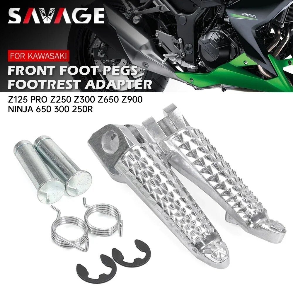 SAV Tựa Chân Trước Chốt Cho KAWASAKI Z125 Pro Z250 Z300 Z650 Z900 NINJA 250 300 650 VERSYS X300 Xe M