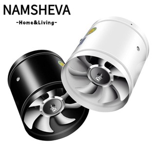Quạt Hút NAMSHEVA, Quạt Hút Tắt Tiếng Siêu Hút Thông Gió, Ống Đa Năng Vệ Sinh Đen Trắng 4 '' 6 '' Trần Tăng Áp Nhà Bếp Gia Đình