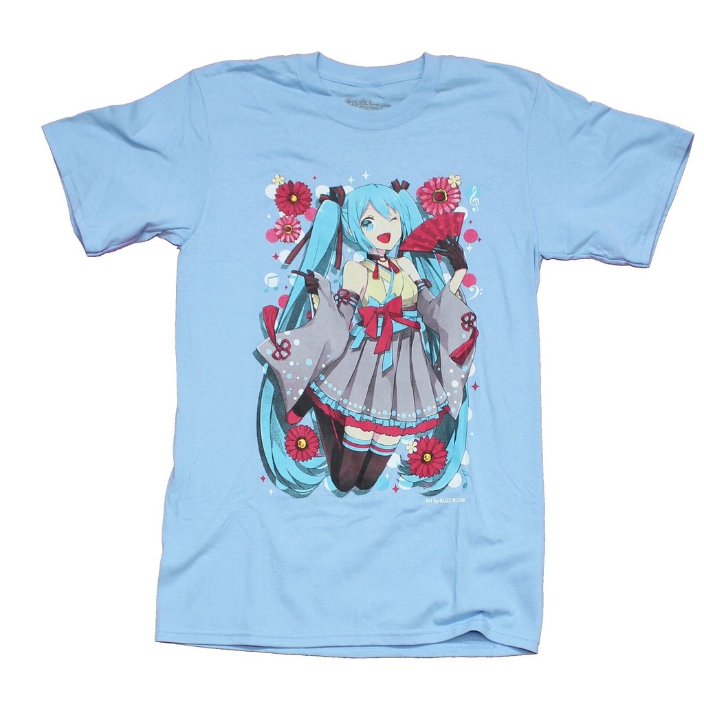 Áo thun mới dành cho người lớn Hatsune Miku - Winking Jumping Pic