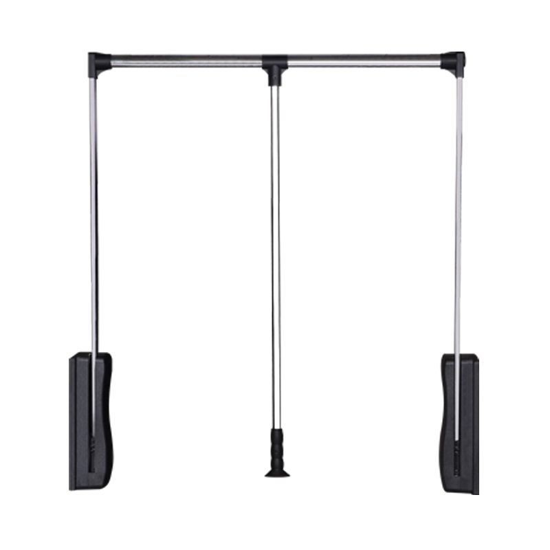 Áo choàng Kéo-Down Móc treo quần áo Tủ quần áo Đệm có thể điều chỉnh Thanh thả quần áo