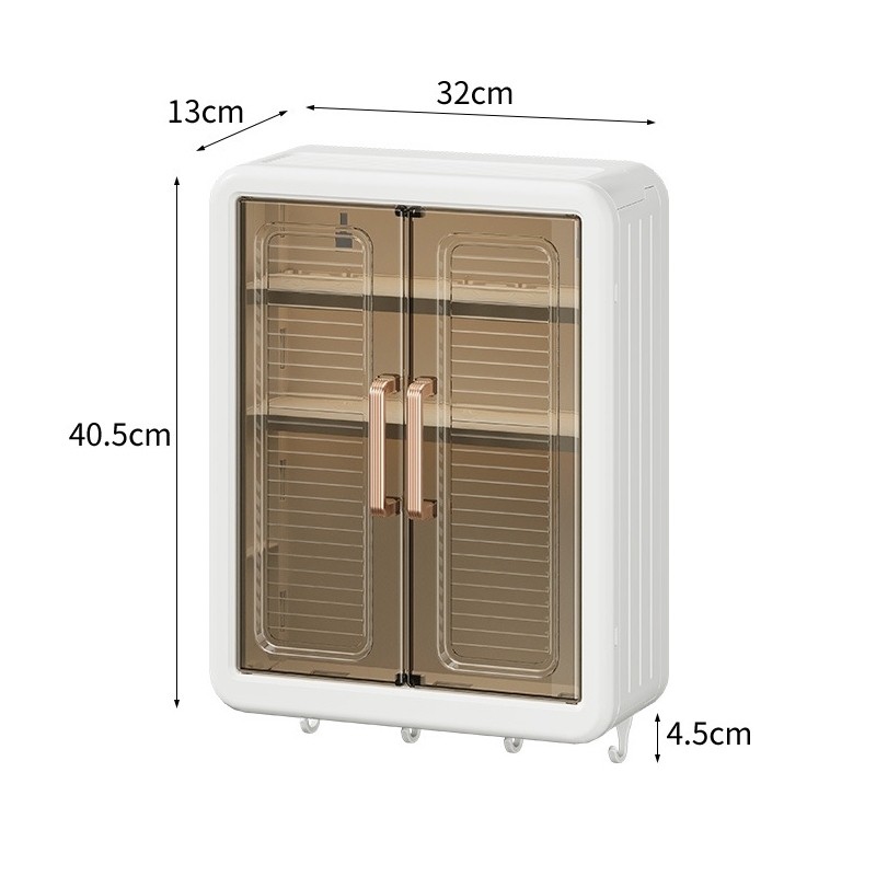 tủ dán tường nhà tắm đa năng jnochj đựng đồ nhà bếp tiện lợi, tủ đựng mỹ phẩm treo tường 7678
