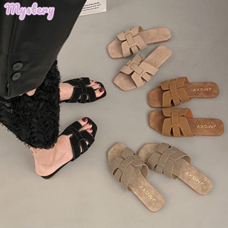 Dép nữ cổ điển thoải mái H-Suede Dép đi biển sành điệu